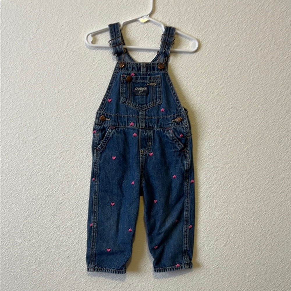 OshKosh B'gosh Pink and Blue Overalls Classic Design